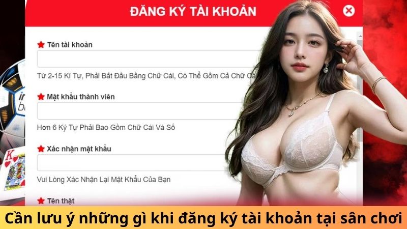 Cần lưu ý những gì khi đăng ký tài khoản tại sân chơi